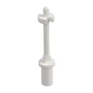 Bar 3L with Handle, Stop Ring and Side Stops (Minifig Ski Pole), White
