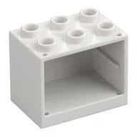 Cupboard 2 x 3 x 2 with Hollow Studs, White