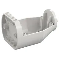 Aircraft Fuselage Curved Forward 6 x 9 x 4 1/3 Bottom, White