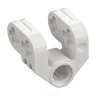 Technic Axle and Pin Connector Perpendicular Split, White