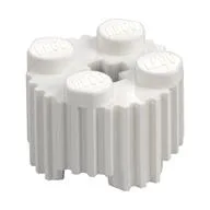 Brick Round 2 x 2 [Grill], White