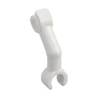 Arm Skeleton Bent with Clips at 90° [Vertical Grip], White