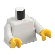 Torso, White Arms, Yellow Hands [Plain], White