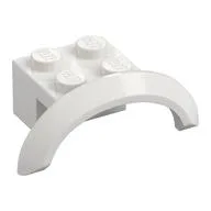 Wheel Arch, Mudguard 4 x 2 1/2 x 1, White