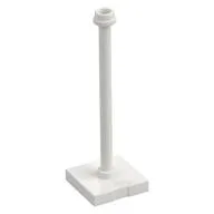 Tile Special 2 x 2 with Bar, Hollow Stud with Stop Ring (Flag Pole), White