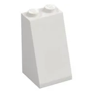 Brick Sloped 75° 2 x 2 x 3 [Solid Studs], White
