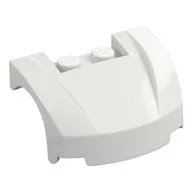 Vehicle Body, Wheel Arch / Mudguard 3 x 4 x 1 2/3 Low Profile, Curved Front, White