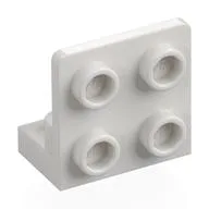 Bracket 1 x 2 - 2 x 2 Inverted, White