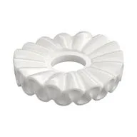 Minifig Neckwear Ruff, White