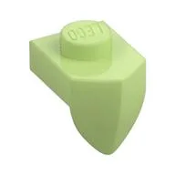Plate Special 1 x 1 with Vertical Tooth, Yellowish Green