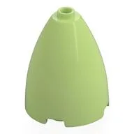 Cone 3 x 3 x 3 (Elliptic Paraboloid) with Internal Axle Hole, Yellowish Green