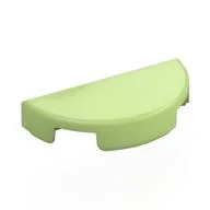 Tile Round 1 x 2 Half Circle, Yellowish Green