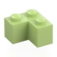 Brick 2 x 2 Corner, Yellowish Green