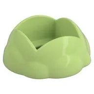Duplo Round Rock / Bush / Space Crater 4 x 4 x 1.5 with 2 x 2 Hole, Yellowish Green