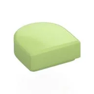 Tile Round 1 x 1 Half Circle, Yellowish Green