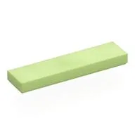 Tile 1 x 4 with Groove, Yellowish Green