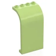 Panel 3 x 4 x 6 Curved Top, Yellowish Green