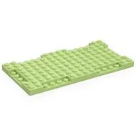 Plate Special 8 x 16 x 2/3 with Six Recessed Edges, Yellowish Green