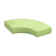 Tile 2 x 2 Curved, Macaroni, Yellowish Green