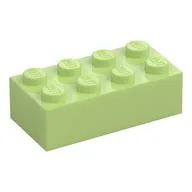 Brick 2 x 4, Yellowish Green