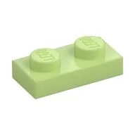 Plate 1 x 2, Yellowish Green