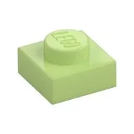 Plate 1 x 1, Yellowish Green