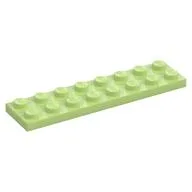 Plate 2 x 8, Yellowish Green