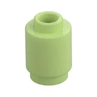 Brick Round 1 x 1 Open Stud, Yellowish Green