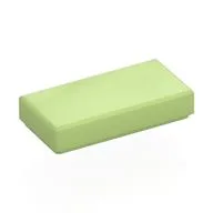 Tile 1 x 2 with Groove, Yellowish Green
