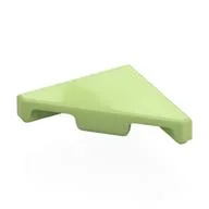 Tile 45° Cut 2 x 2 (Triangle), Yellowish Green
