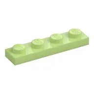 Plate 1 x 4, Yellowish Green
