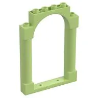 Panel 1 x 6 x 7 with 2 Columns and Arch, Yellowish Green