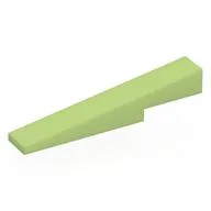 Brick Sloped 1 x 6 x 1 with 1 x 2 x 1/3 Cutout, Yellowish Green