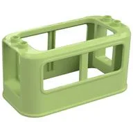 Duplo Train Passenger Cabin 4 x 8 x 3 1/2, Yellowish Green