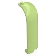Panel 3 x 3 x 6 Corner Convex with Curved Top, Yellowish Green