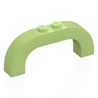 Brick Arch 1 x 6 x 2 Curved Top, Yellowish Green