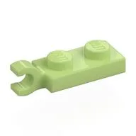 Plate Special 1 x 2 with Clip Horizontal on End, Yellowish Green