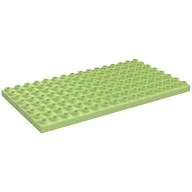 Duplo Plate 8 x 16, Yellowish Green