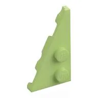 Wedge Plate 2 x 4 27° Left, Yellowish Green