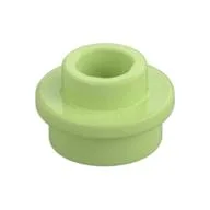 Plate Round 1 x 1 with Open Stud, Yellowish Green