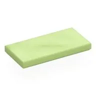 Tile 2 x 4 with Groove, Yellowish Green