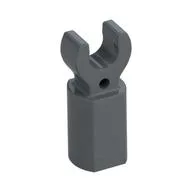Bar Holder with Clip, Flat Silver