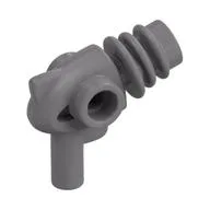 Weapon Gun Ray / Sci Fi - Rounded Heat Diffusers, Flat Silver