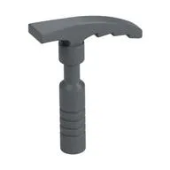 Tool Ice Axe [3-Rib Handle], Flat Silver