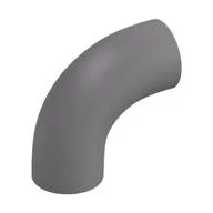 Brick Round 1 x 1 diameter Tube with 90 Degree Elbow (2 x 2 x 1) and Axle Holes (Crossholes) at each end, Flat Silver