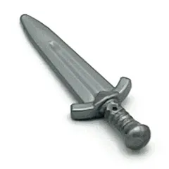 Weapon Sword Short, Flat Silver
