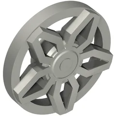 Wheel Cover 5 Spoke Framed, Flat Silver