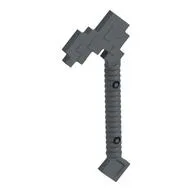 Tool Hoe Blocky, Flat Silver