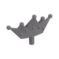 Headwear Accessory Crown / Tiara, Flat Silver