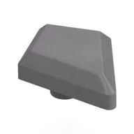 Tile Special 1 x 2 Diamond Plain, Flat Silver